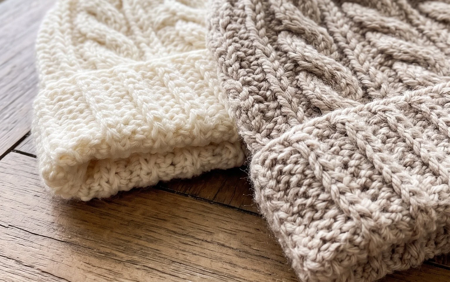 Neutral Shades Beanies Free Crochet Patterns