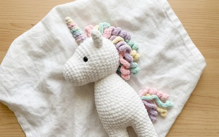 Glamorous Unicorn Amigurumi: Free Beginner Crochet Pattern