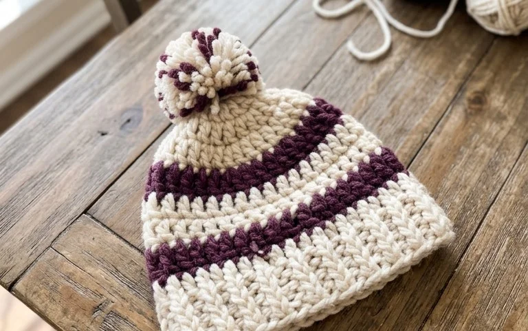 Free Chunky Yarn Crochet Hat Pattern: Easy Step-by-Step