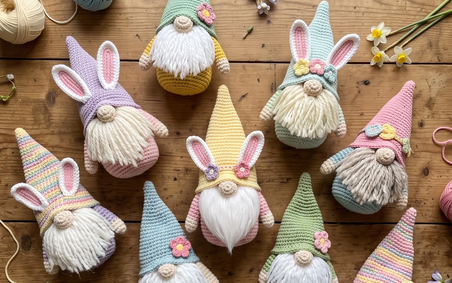 12 Easy Easter and Garden Gnome Free Crochet Patterns