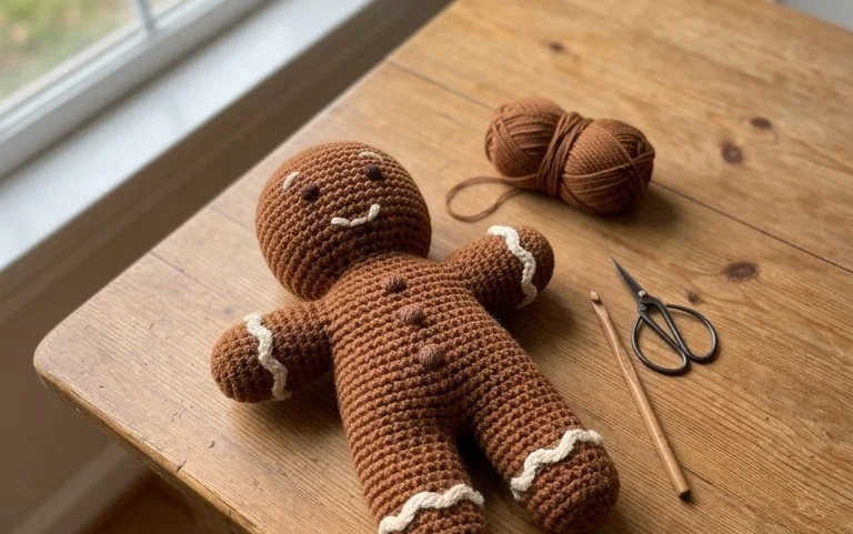 Free Amigurumi Gingerbread Man: Easy Beginner Pattern