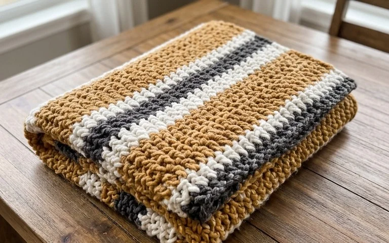 Easy Chunky Crochet Blanket: Free Pattern for Beginners