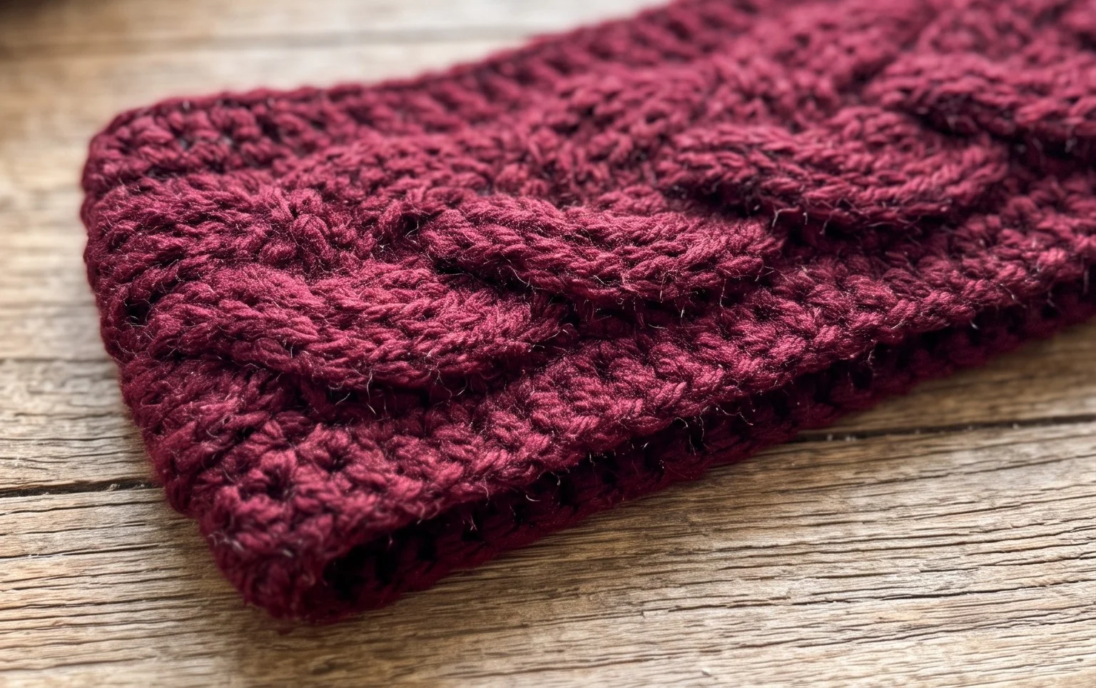 Easy Cable Crochet Ear Warmer—Alicia Ear warmer